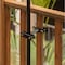 Gardenised Outdoor Metal Patio Black Deck Umbrella Clamp for Fence Post, Railing, Bleachers or Benches QI004404 - alternate 7